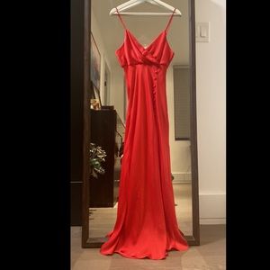 Red sexy maxi split dress. 100%head-turning dress. Perfect for date, wedding.etc